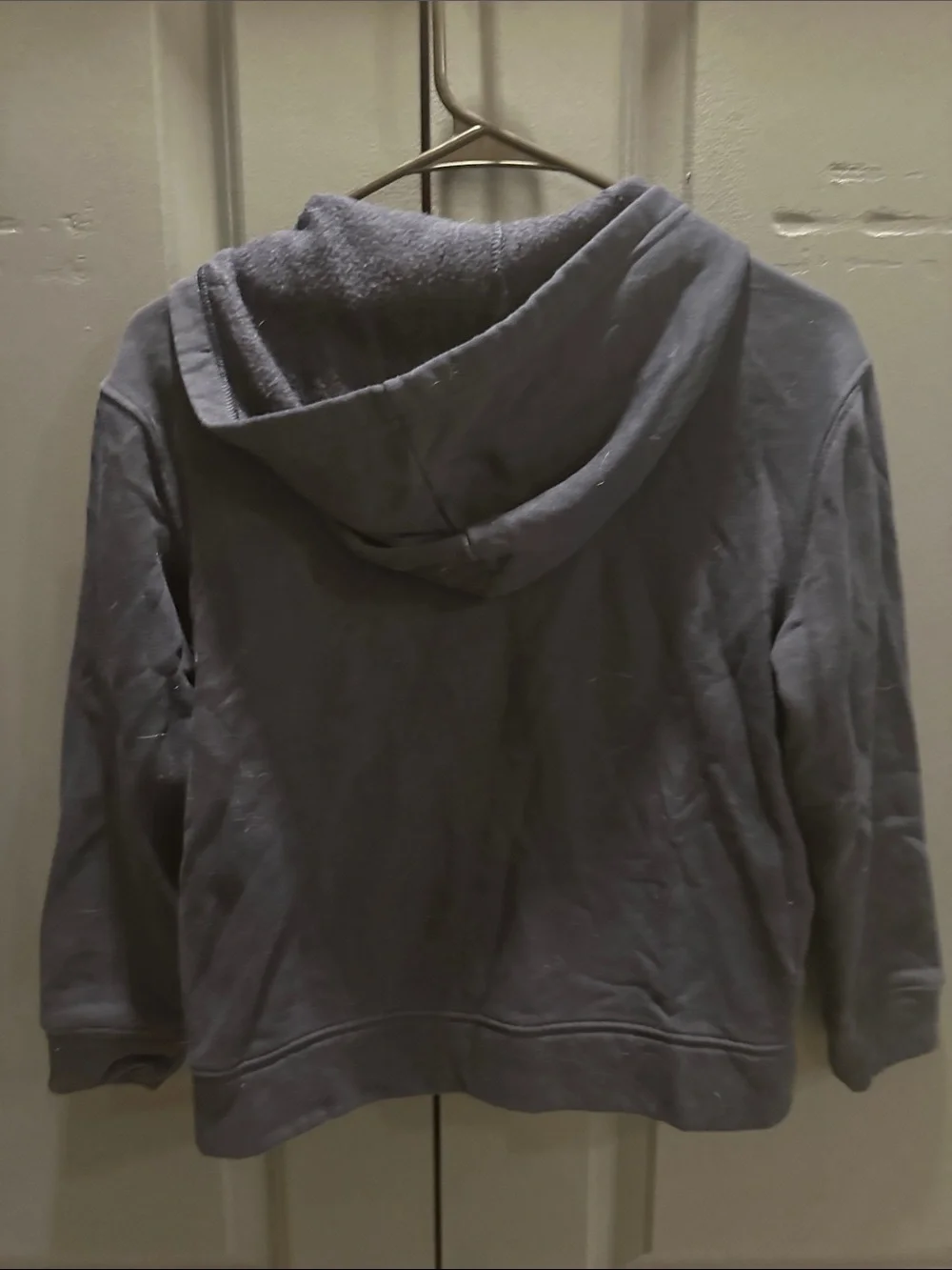 Old Navy Navy Blue Zip-Up Hoodie with Cream Trim